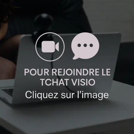 Image invitant à rejoindre le tchat visio confidentiel de Duo Convivial. Cliquez sur l’image pour accéder au service de conversation privée et discrète.